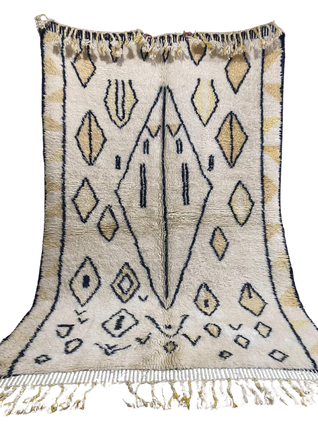 Tapis berbère tissé à la main à motif losanges
