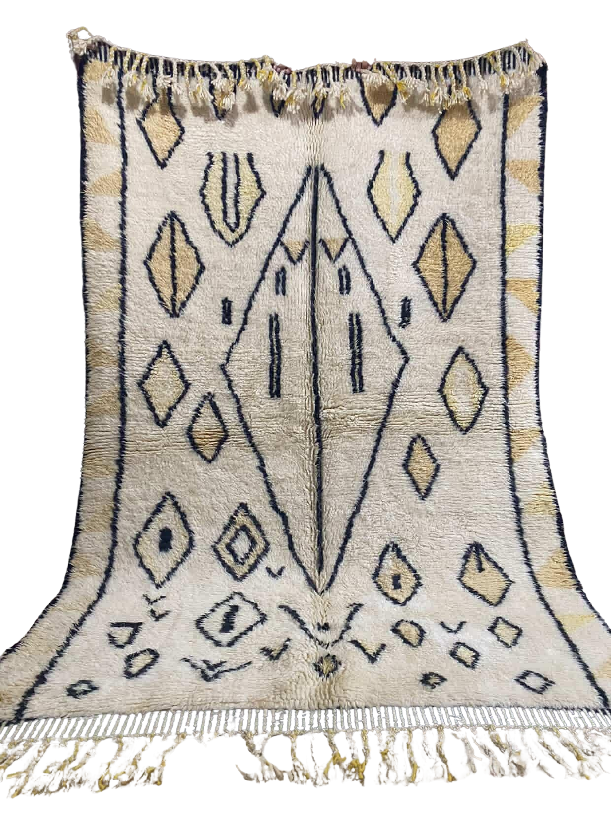 Tapis berbère tissé à la main à motif losanges