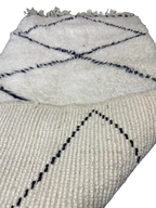 Tapis Berbère Beni Ourain Classique en Laine – Motif Losanges