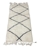 Tapis Berbère Beni Ourain Classique en Laine – Motif Losanges