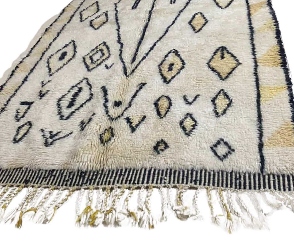 Tapis berbère tissé à la main à motif losanges