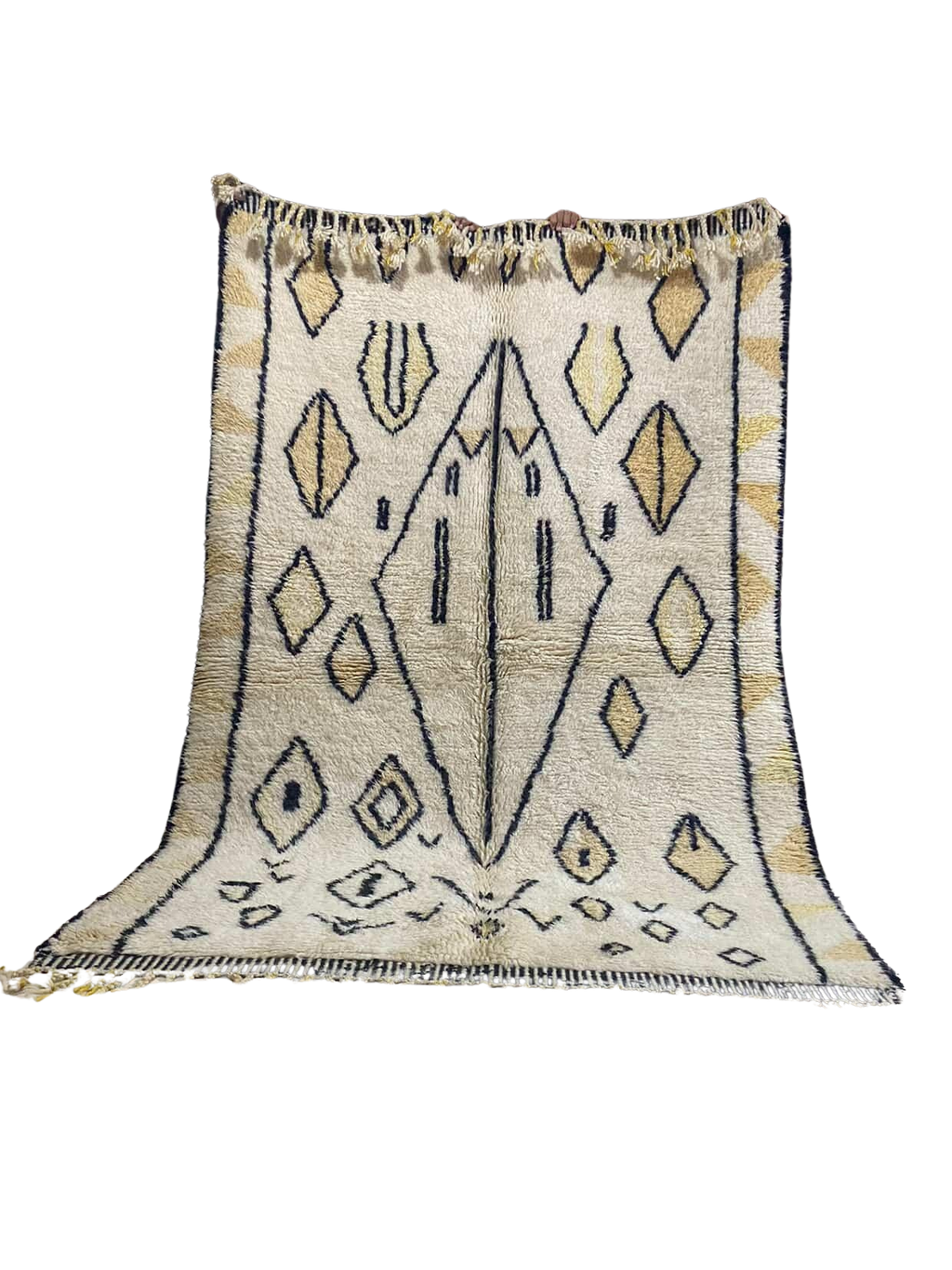 Tapis berbère tissé à la main à motif losanges