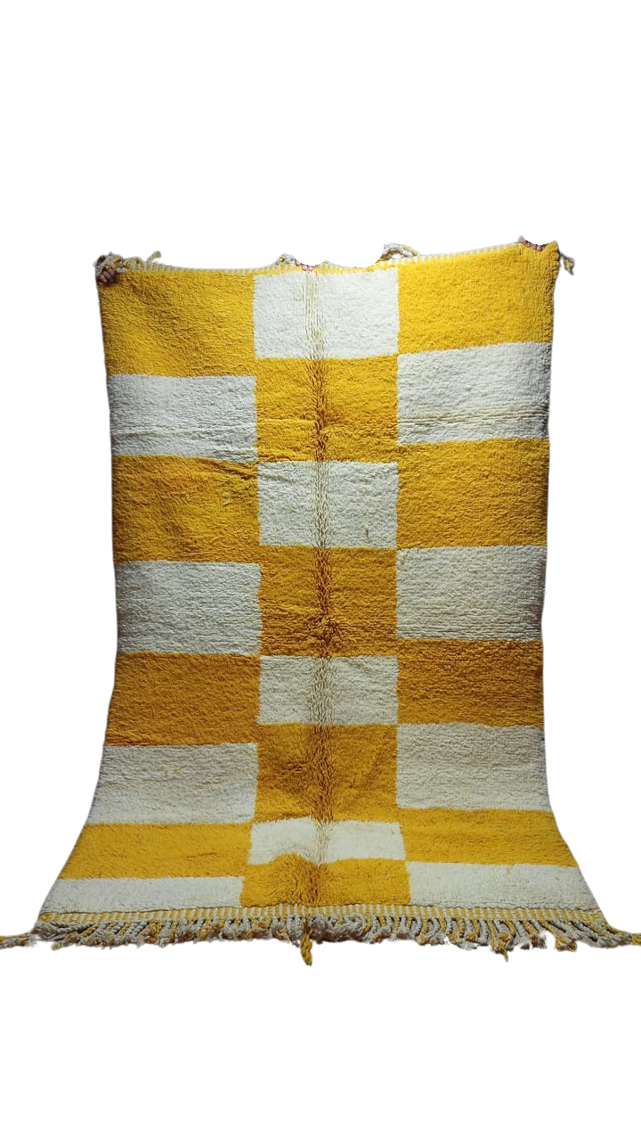 The Saffron Grid Rug