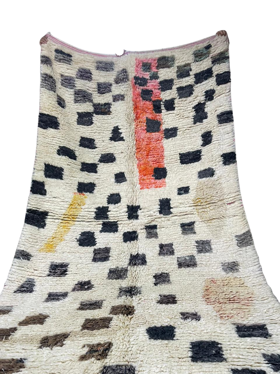 Tapis Berbère Moderne à Motifs Colorés – Laine Naturelle