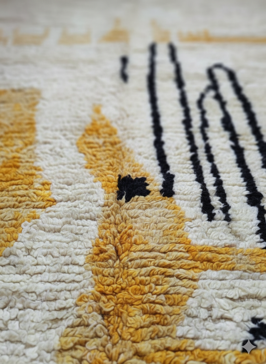 Tapis Harmonie Abstraite | Tapis marocain en laine fait main