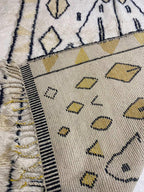 Tapis berbère tissé à la main à motif losanges