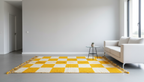 The Saffron Grid Rug