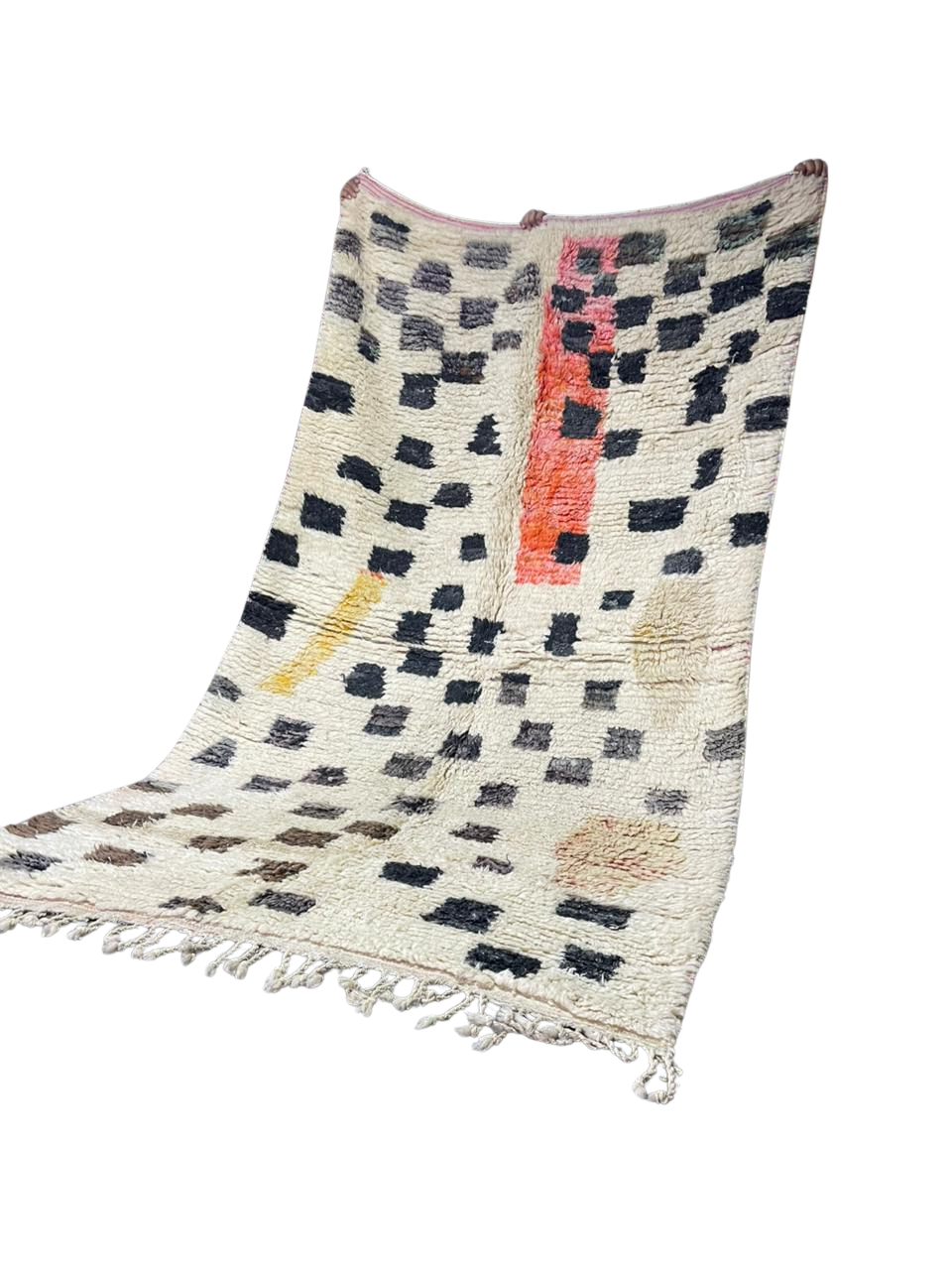 Tapis Berbère Moderne à Motifs Colorés – Laine Naturelle